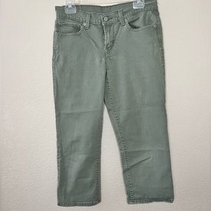 Levi’s Sage Green Capri Pants